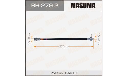 Шланг тормозной Masuma для Toyota Camry / Vista, задний, левый, арт. bh-279-2