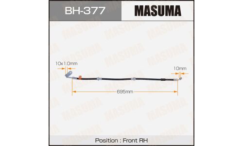 Шланг тормозной Masuma для Suzuki Escudo, передний, правый, арт. bh-377
