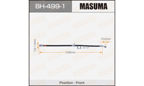 Шланг тормозной Masuma для Honda Civic, передний, правый, арт. bh-499-1