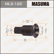 Футорка колесная Masuma MLS-122, для Nissan, M25x1.5(R), M18x1.5(R), длина 56мм, под ключ 17мм, 1 шт