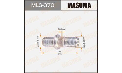 Шпилька колесная Masuma MLS-070, для грузовиков Toyota, M20x1.5(R), M20x1.5(L), длина 71.7мм