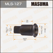 Футорка колесная Masuma MLS-127, для грузовиков Mitsubishi Fuso, M30x1.5(R), M30x1.5(R), длина 62.8мм, под ключ 21мм, 1 шт