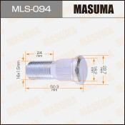 Шпилька колесная Masuma MLS-094, для грузовиков Isuzu, M16x1.5(L), длина 50.5мм