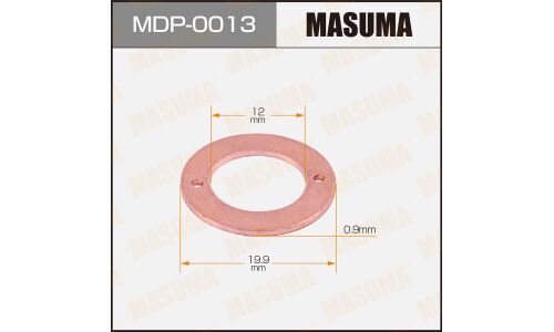 Шайбы для форсунок Masuma (медн. обрат.) 16627-43G00, 12х19,9х0,9   TD2#, TD42, QD32