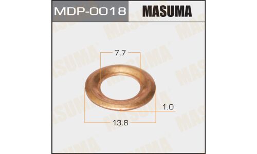 Шайбы для форсунок Masuma (медн.) 16627-V0702,  7,7х13,8х1  TD#,CD#,FD#