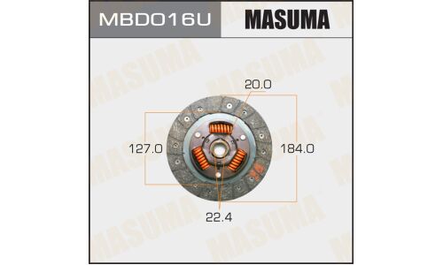Диск сцепления Masuma (184х127х20х22.4мм), арт. MBD016