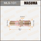 Шпилька колесная Masuma MLS-101, для грузовиков Isuzu, M22x1.5(R), M20x1.5(R), длина 85.5мм