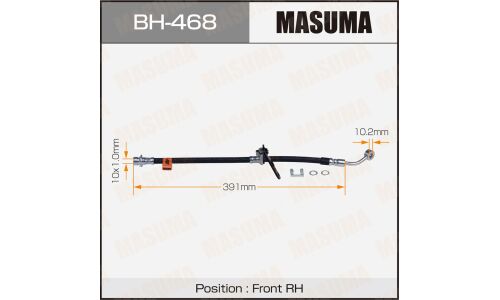 Шланг тормозной Masuma для Honda Civic Ferio / Domani / Partner, передний, правый, арт. bh-468