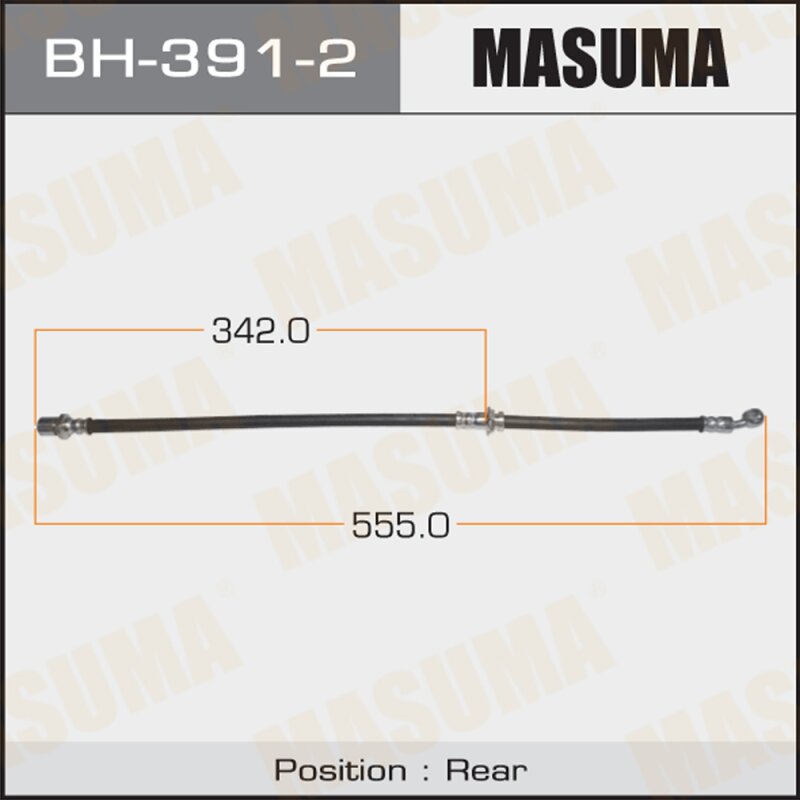 

Шланг тормозной "Masuma" S- /rear/ Forester (0111- ) LH