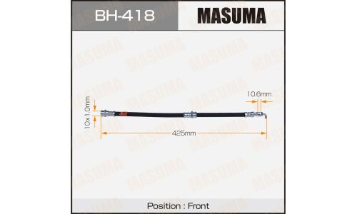 Шланг тормозной Masuma для Mazda Capella, передний, арт. bh-418