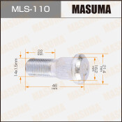Шпилька колесная Masuma MLS-110, для грузовиков Isuzu, M14x1.5(L), длина 45.6мм