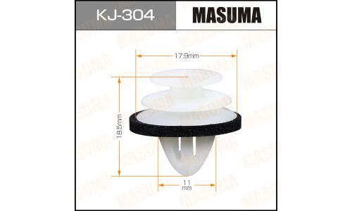 Клипса крепёжная обшивки салона Masuma, для Toyota, арт. KJ-304