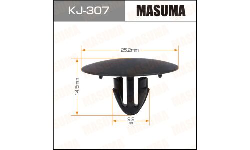 Клипса крепёжная шумоизоляции капота Masuma, для Lexus, Toyota, арт. KJ-307