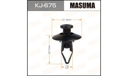 Клипса крепёжная бампера Masuma, для Nissan, арт. KJ-675
