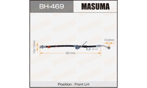 Шланг тормозной Masuma для Honda Civic Ferio / Domani / Partner, передний, левый, арт. bh-469