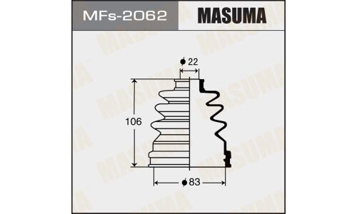 Пыльник привода Masuma, силикон, арт. MFs-2062