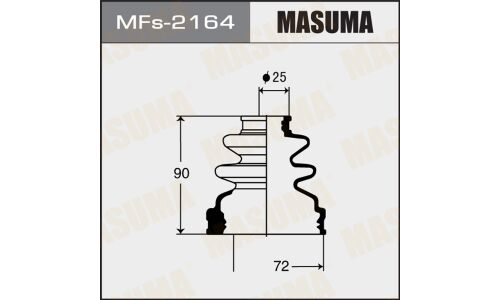 Пыльник привода Masuma, внутренний, силикон, арт. MFs-2164