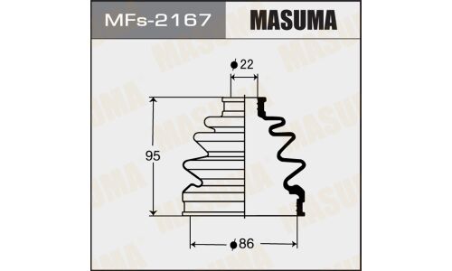 Пыльник привода Masuma, силикон, арт. MFs-2167