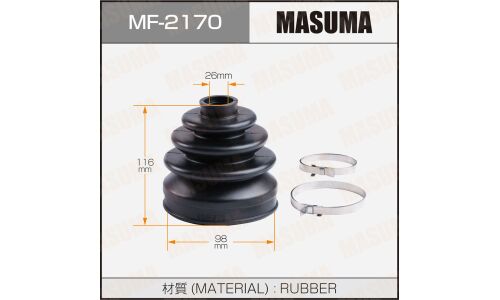 Пыльник привода Masuma, резина, арт. MF-2170