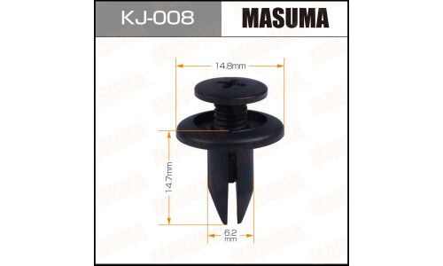 Клипса крепёжная кузова Masuma, для Mitsubishi, Scion, Toyota, арт. KJ-008
