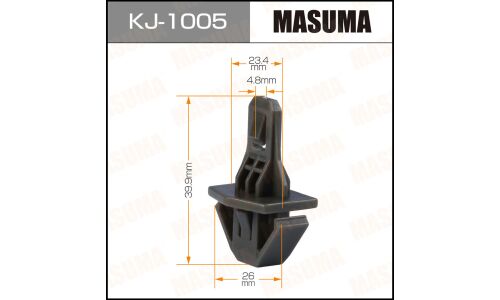 Клипса крепёжная решетки радиатора Masuma, для Honda, арт. KJ-1005