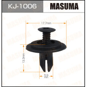 Клипса крепёжная порогов Masuma, для Honda, арт. KJ-1006