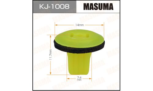 Клипса крепежная Masuma KJ-1008 (OEM 90189-04066, 90665-SM4-000)