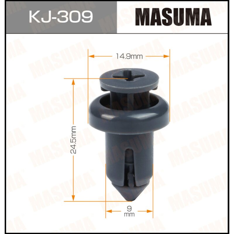 

Клипса крепежная MASUMA KJ-309 (OEM 90467-09145-B0