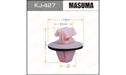 Клипса крепёжная накладок крыла Masuma, для Lexus, Toyota, арт. KJ-427