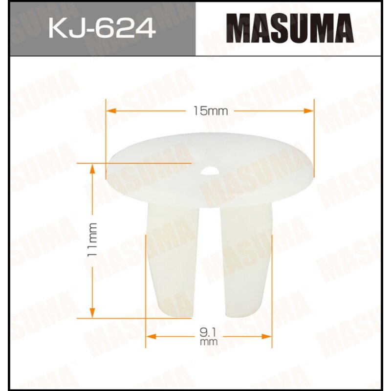 

Клипса крепежная MASUMA KJ-624