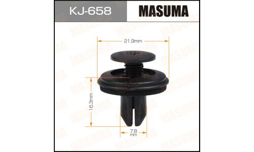 Клипса крепёжная бампера Masuma, для Nissan, арт. KJ-658