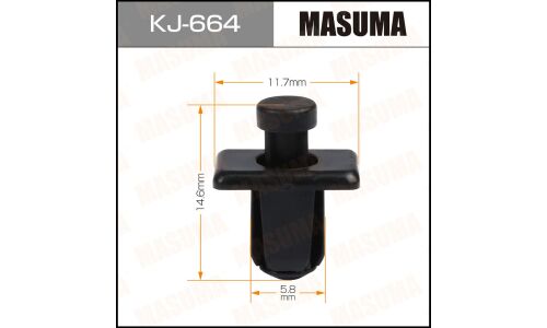 Клипса крепёжная решетки воздухозаборников салона Masuma, для Nissan, арт. KJ-664