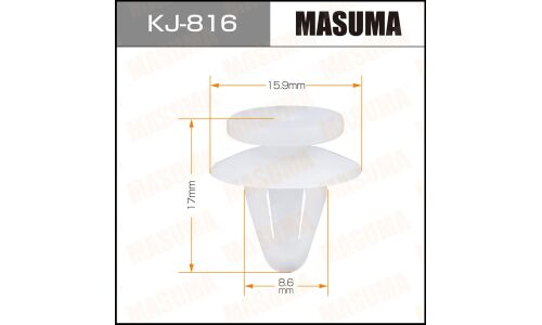 Клипса крепёжная деталей кузова Masuma, для Mitsubishi, арт. KJ-816