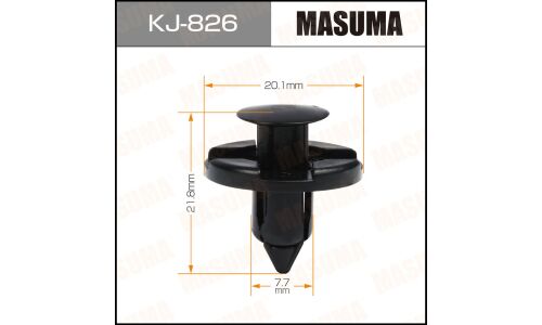 Клипса крепёжная деталей кузова Masuma, для Infiniti, Mitsubishi, Nissan, арт. KJ-826