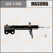 Амортизационная стойка Masuma газомасляная двухтрубная, передняя, левая, 1 шт, арт. G5136 (соответствует KYB 333115)