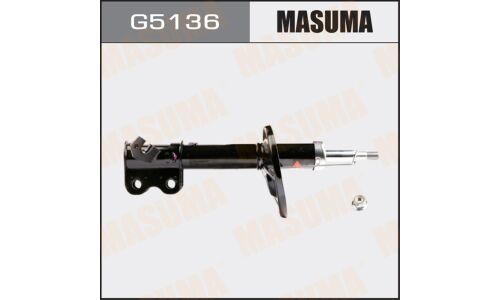 Амортизационная стойка Masuma газомасляная двухтрубная, передняя, левая, 1 шт, арт. G5136 (соответствует KYB 333115)