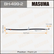 Шланг тормозной Masuma для Honda Civic, передний, левый, арт. bh-499-2 Шланг тормозной Masuma для Honda Civic, передний, левый, арт. bh-499-2