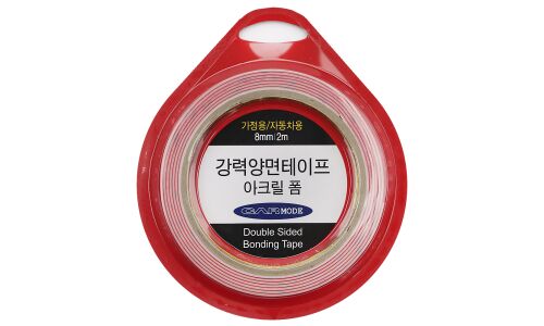 Лента клейкая двусторонняя IL SHIN, акриловая, 8мм x 2м, арт. CRC-101251