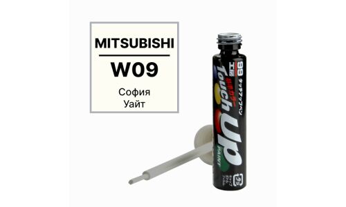 Краска для ремонта сколов и царапин Soft 99 Touch Up Paint, цветовой код W09, акриловая, флакон с кисточкой, 12мл, арт. M-65