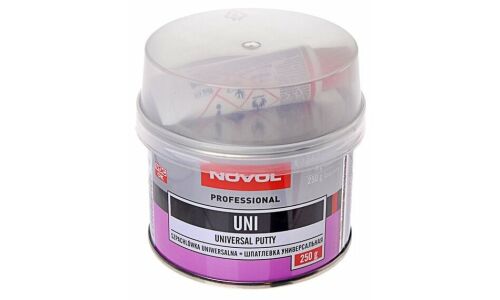Шпатлевка Novol Professional Universal Putty универсальная, (+отвердитель Betox-50PC), банка 242г + туба 8г, арт. 1100