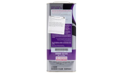 Масло трансмиссионное Toyota CVT Fluid TC, для вариаторов, 4л, арт. 08886-02905