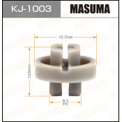 Клипса крепежная Masuma KJ-1003 (OEM 90651-SL9-013)