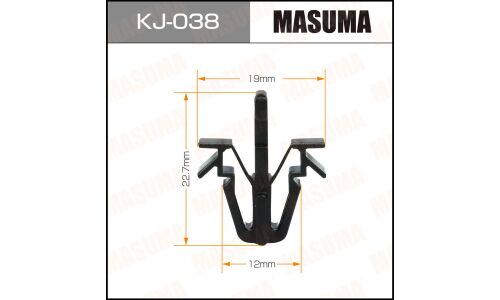 Клипса крепёжная решетки радиатора Masuma, для Toyota, арт. KJ-038