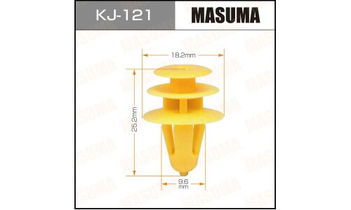 Клипса крепёжная обшивки двери и салона Masuma, для Mitsubishi, арт. KJ-121