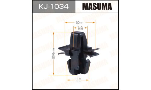 Клипса крепежная Masuma KJ-1034 (OEM 91017AA111)