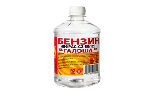 Бензин Вершина НЕФРАС С2-80/120 «Галоша», для обезжиривания поверхностей и разбавления красок, 500мл