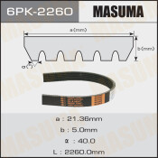 Ремень ручейковый Masuma 6PK-2260