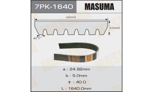 Ремень ручейковый Masuma 7PK-1640