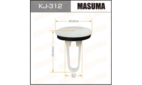 Клипса крепёжная бампера Masuma, для Toyota, арт. KJ-312