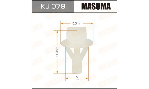 Клипса крепёжная уплотнителей капота Masuma, для Honda, арт. KJ-079